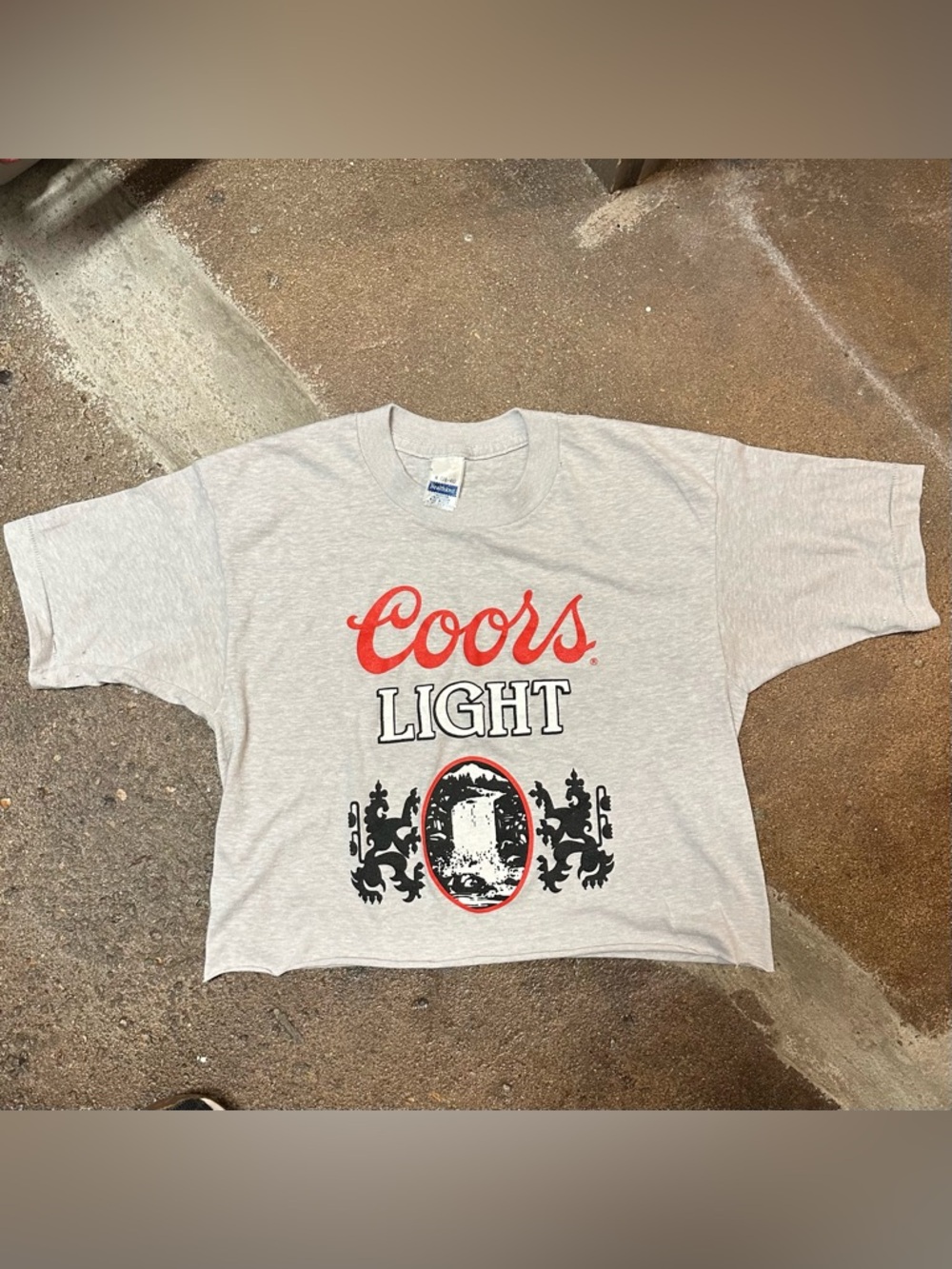 Vintage 90’s Coors Light Beer cropped T-Shirt Size M